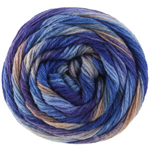 Lana Grossa MEILENWEIT 100g Fontana | 5457-marine/bleu d'encre/bleu gris/centaurée/taupe/beige gris