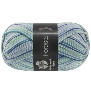 Lana Grossa MEILENWEIT 100g Foresta | 5322-bleu clair/gris clair/pourpre/violet foncé/vert foncé/vert clair/menthe/turquoise menthe