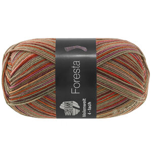 Lana Grossa MEILENWEIT 100g Foresta | 5324-gris moyen/aubergine/terre cuite/vieux rose/fuchsia/rouge/framboise/beige gris