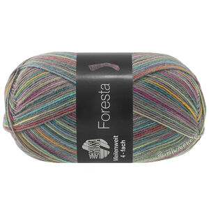 Lana Grossa MEILENWEIT 100g Foresta | 5328-gris souris/vert opale/jade/lilas/violet rouge/turquoise/jaune moutarde/jaune safran/vert tendre