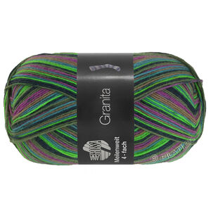 Lana Grossa MEILENWEIT 100g Granita | 1806-violet/taupe/pétrole clair/vert/anthracite/gris vert