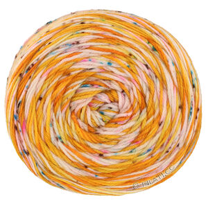 Lana Grossa MEILENWEIT 100g Merino Hand-dyed | 02-citrouille orange/or jaune/écru/rose poudré/turquoise