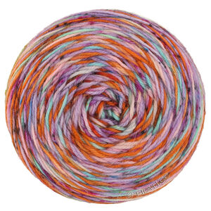 Lana Grossa MEILENWEIT 100g Merino Hand-dyed | 36-lilas/citrouille orange/magenta/turquoise clair/rose délicat