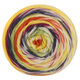 Lana Grossa MEILENWEIT 100g Merino Hand-dyed | 71-jaune soleil/citrouille orange/pomme verte/mûre/violet foncé/écru
