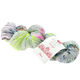 Lana Grossa MEILENWEIT 100g Merino Hand-dyed | 302-gris clair/vert jaune/rose vif/pétrole foncé/vert noir