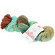 Lana Grossa MEILENWEIT 100g Merino Hand-dyed | 308-brun foncé/bleu turquoise/menthe/beige clair/beige sable/rouille