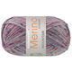Lana Grossa MEILENWEIT 100g Merino Extrafine Mountain | 7604-gris clair/gris foncé/fuchsia/rose/bleu jean rayé