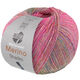 Lana Grossa MEILENWEIT 100g Merino Extrafine Shades | 7226-rose vif/abricot/turquoise/jaune clair