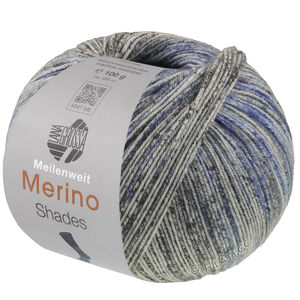 Lana Grossa MEILENWEIT 100g Merino Extrafine Shades | 7235-gris clair/gris foncé/bleu clair/bleu foncé/bleu nuit