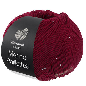 Lana Grossa MEILENWEIT 100g Merino Paillettes | 2302-rouge foncé