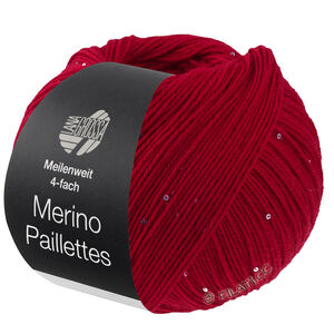 Lana Grossa MEILENWEIT 100g Merino Paillettes | 2303-rouge