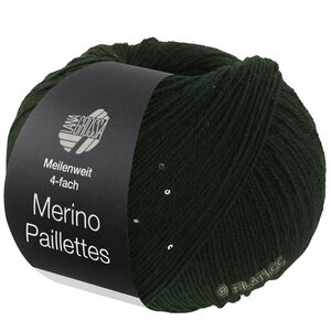 Lana Grossa MEILENWEIT 100g Merino Paillettes | 2306-vert noir