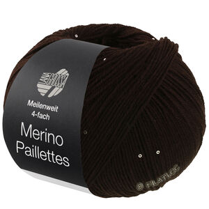 Lana Grossa MEILENWEIT 100g Merino Paillettes | 2309-brun noir