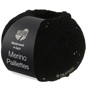 Lana Grossa MEILENWEIT 100g Merino Paillettes | 2310-noir