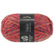 Lana Grossa MEILENWEIT 100g Neve | 4431-rouge framboise/pétrole/rouille/marine/jaune miel