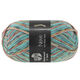 Lana Grossa MEILENWEIT 100g Neve | 4434-turquoise/gris foncé/gris pourpre/beau vert Tilleul/rouge vin