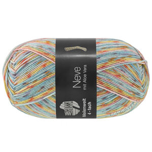 Lana Grossa MEILENWEIT 100g Neve | 4437-turquoise/rose/jaune/rouille/turquoise menthe/lilas/gris foncé