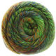 Lana Grossa MEILENWEIT 150g Rainbow | 110-vert/vert foncé/orange rouge/brun foncé