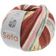 Lana Grossa MEILENWEIT 100g Seta Adriana | 3250-bourgogne/rouge brique/écru/rose/gris/gris foncé/chameau/caramel