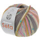 Lana Grossa MEILENWEIT 100g Seta Giappone | 3388-gris/écru/turquoise/pistache/bleu pastel/taupe/oeillet rose
