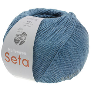 Lana Grossa MEILENWEIT 100g Seta | 08-bleu pétrole