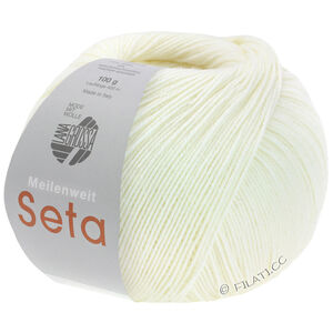 Lana Grossa MEILENWEIT 100g Seta | 24-blanc brillant