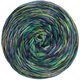 Lana Grossa MEILENWEIT 100g Sooty | 6229-turquoise/jaune citrus/vert clair/vert foncé/noir/gris pourpre