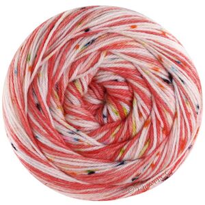 Lana Grossa MEILENWEIT 100g SPOTS | 7045-rouge tomate/rouge clair/crème/jaune/gris/vert/turquoise