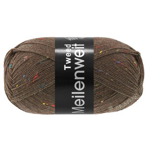 Lana Grossa MEILENWEIT 100g Tweed | 184-brun foncé