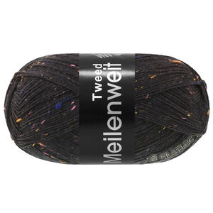 Lana Grossa MEILENWEIT 100g Tweed | 186-Noir de carbone