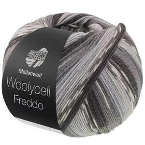 Lana Grossa MEILENWEIT 100g Woolycell Freddo | 6045-gris clair/gris pierre/gris souris/gris foncé/anthracite/gris argent