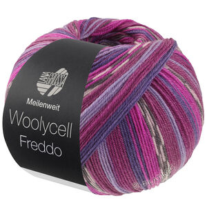 Lana Grossa MEILENWEIT 100g Woolycell Freddo | 6047-violet rouge/lavande/violet foncé/fuchsia/gris foncé/rose