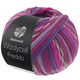Lana Grossa MEILENWEIT 100g Woolycell Freddo | 6047-violet rouge/lavande/violet foncé/fuchsia/gris foncé/rose