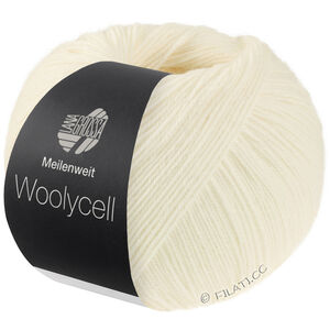 Lana Grossa MEILENWEIT 100g Woolycell | 01-blanc