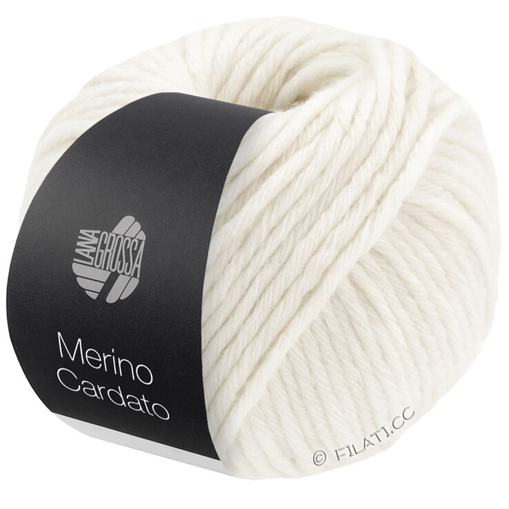 Lana Grossa MERINO CARDATO | 01-écru