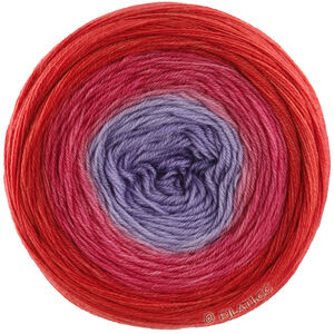 Lana Grossa MERINO LACE AQUARELL | 04-violet gris/framboise/rouge tomate