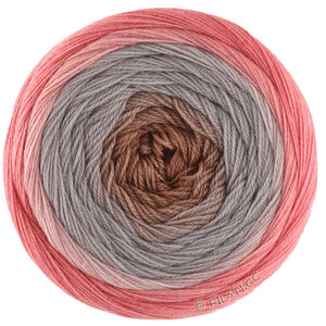 Lana Grossa MERINO LACE AQUARELL | 05-chiné rouge/taupe/nougat