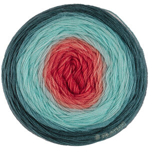Lana Grossa MERINO LACE AQUARELL | 16-orange saumon/turquoise/gris/pétrole
