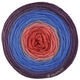 Lana Grossa MERINO LACE AQUARELL | 17-Gris-violet foncé/bleu azur/rouge saumon