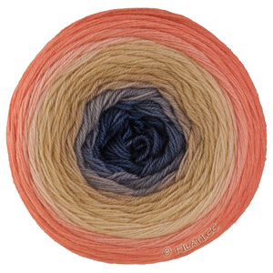 Lana Grossa MERINO LACE AQUARELL | 18-abricot/pêche/anthracite
