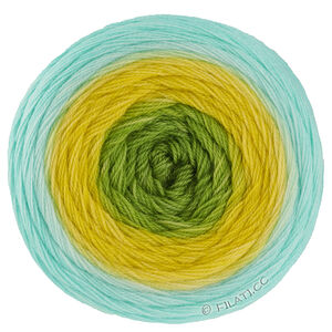 Lana Grossa MERINO LACE AQUARELL | 20-kiwi/jaune lumineux/aqua