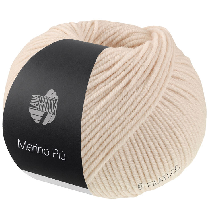Lana Grossa MERINO PIÙ | 01-beige clair