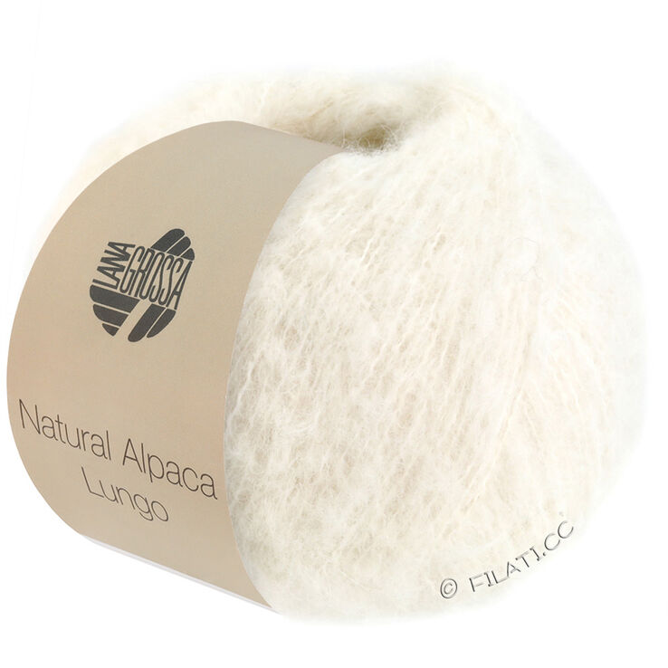 Lana Grossa NATURAL ALPACA Lungo | 01-écru