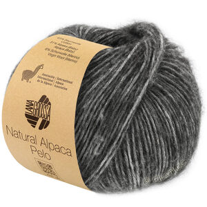 Lana Grossa NATURAL ALPACA Pelo | 004-gris foncé chiné