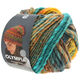 Lana Grossa OLYMPIA Classic | 076-marine/pétrole/sable/turquoise/orange/kaki