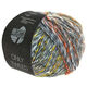 Lana Grossa ONLY TWEED | 109-gris clair/gris foncé/framboise/vert jaune