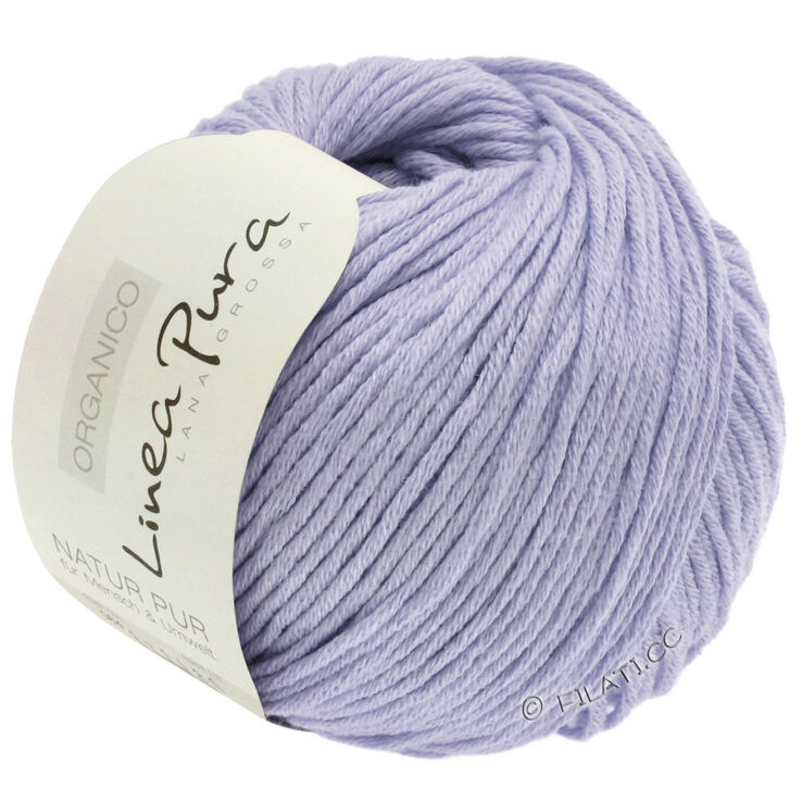 Lana Grossa ORGANICO Uni (Linea Pura) - Qualité discontinué | 096-bleu lilas