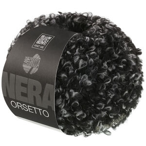 Lana Grossa ORSETTO Moulinè (Nera) | 106-noir/gris