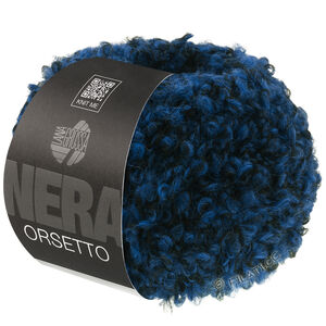 Lana Grossa ORSETTO Moulinè (Nera) | 107-bleu foncé/noir