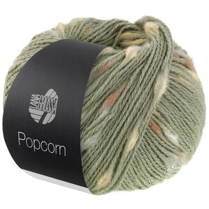 Lana Grossa POPCORN | 13-vert réséda/beige/chameau/nougat